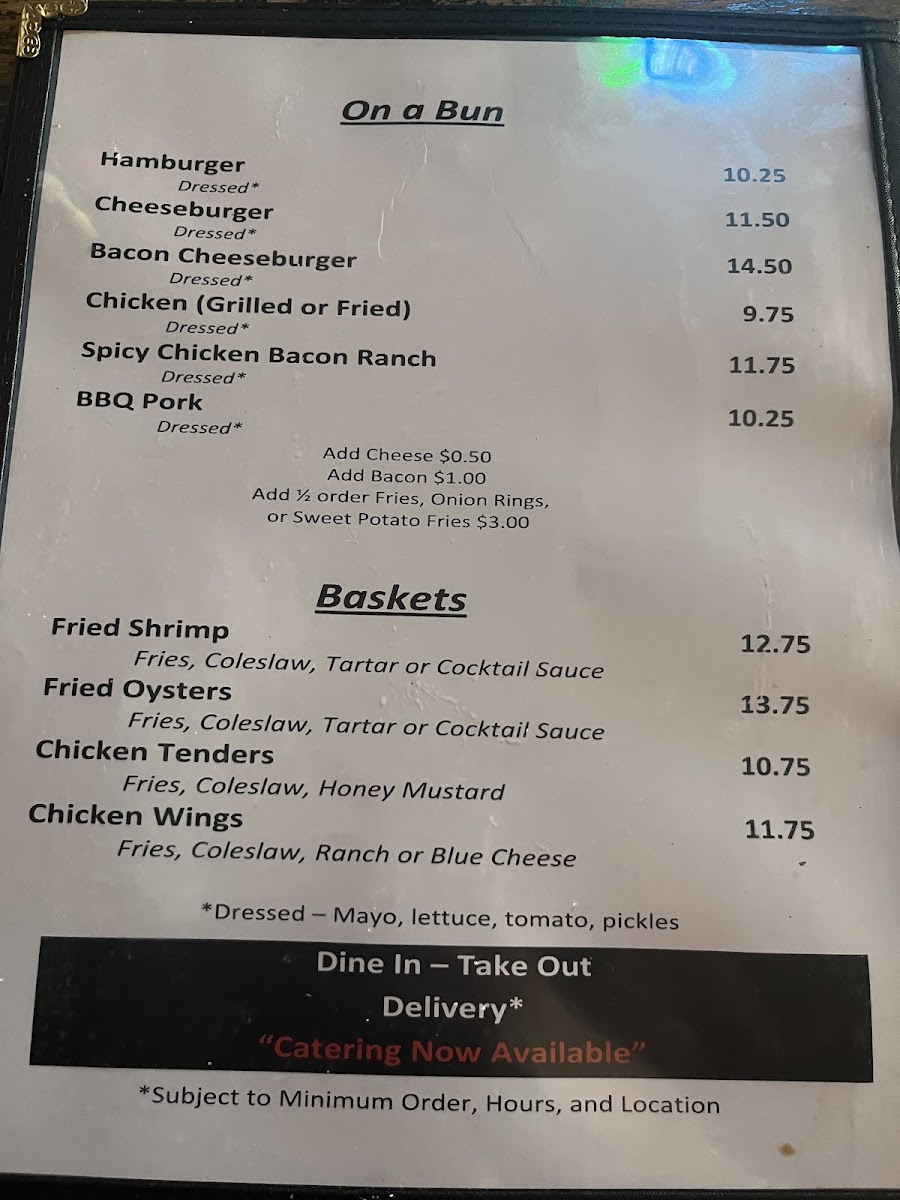 Cajun Mikes Pub & Grub Menu - Image 1
